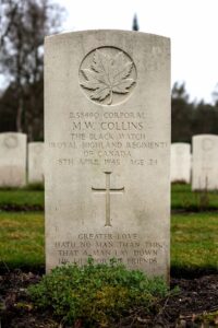 Corporal Maurice Collins' Grave Marker