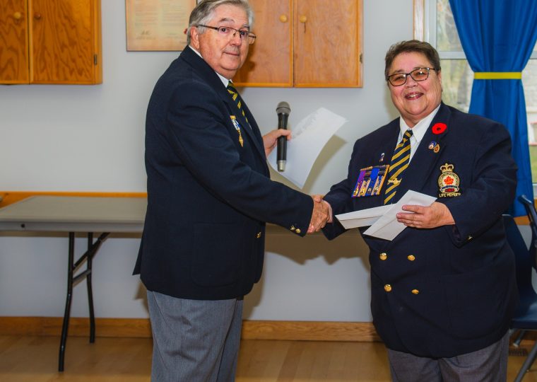 Comrade Debbie Barclay is receiving her 35 year pin on 11 Nov 23