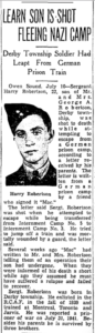Sergeant Harry Robertson
